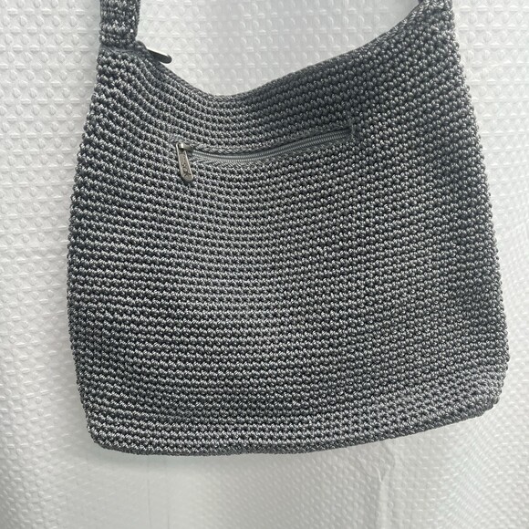 The Sak Handbags - The SAK Gray Crochet Crossbody Bohemian Travel Bag